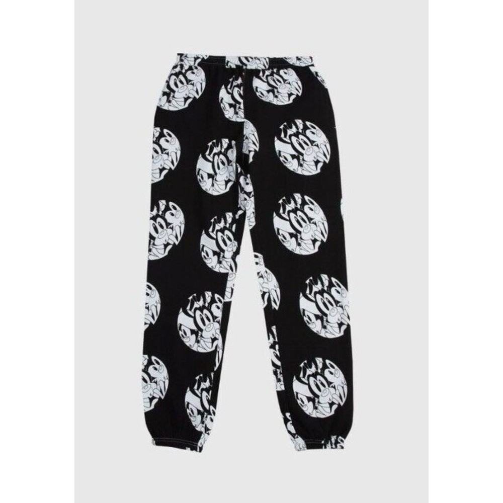 Dumbgood Animaniacs size Medium Wraparound  Black white Sweatpants pants